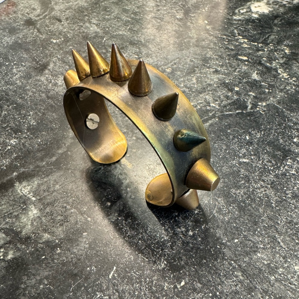 Bronze Spike Cuff